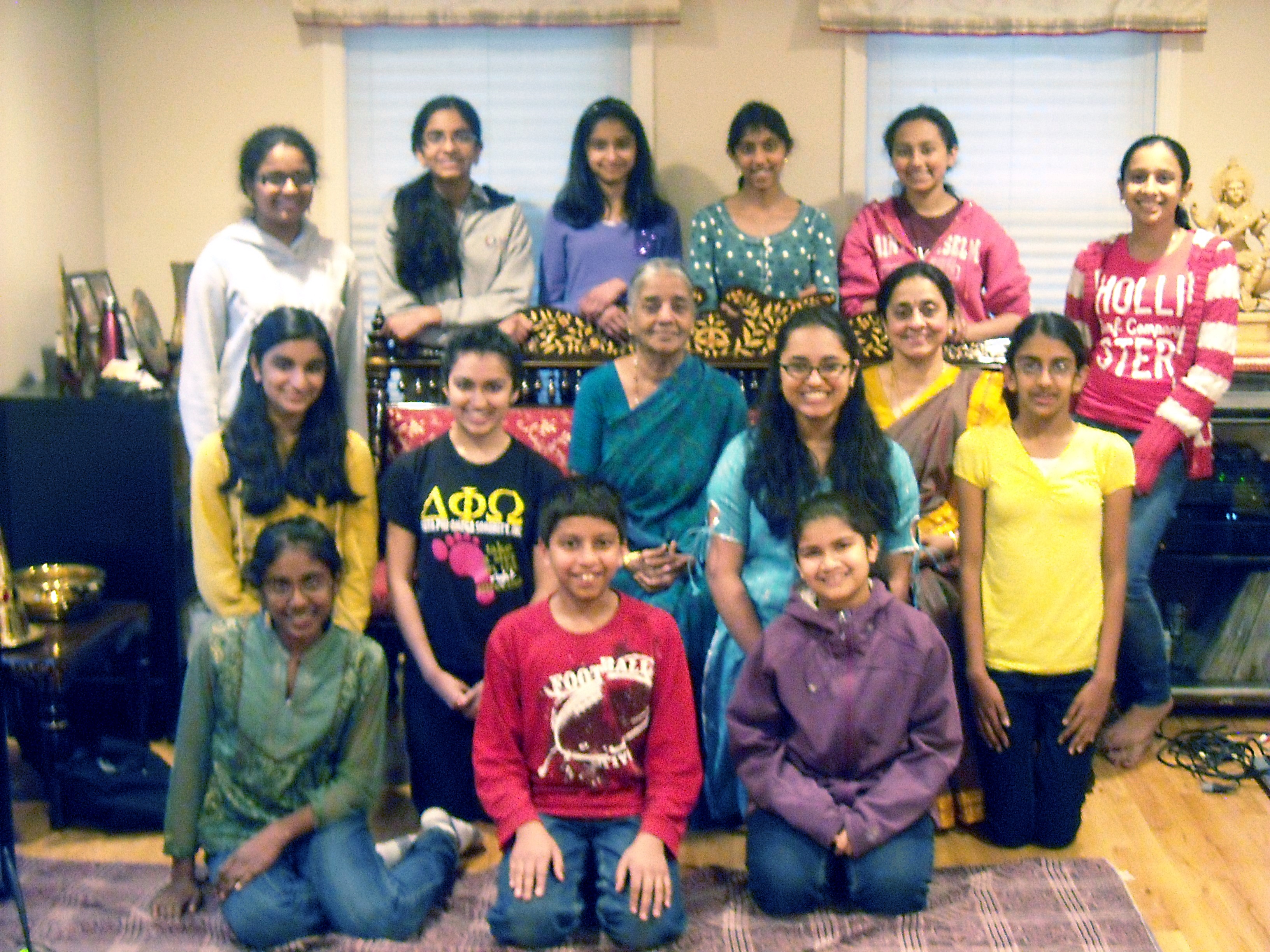 Students with my Guru, 2011